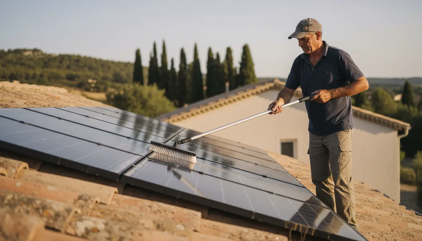Nettoyage de panneaux solaires à Salon-de-Provence